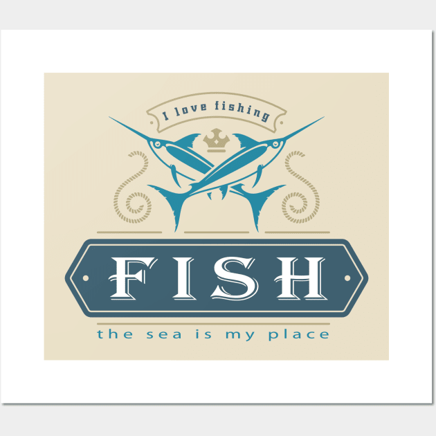 I love fishing Wall Art by PAULO GUSTTAVO